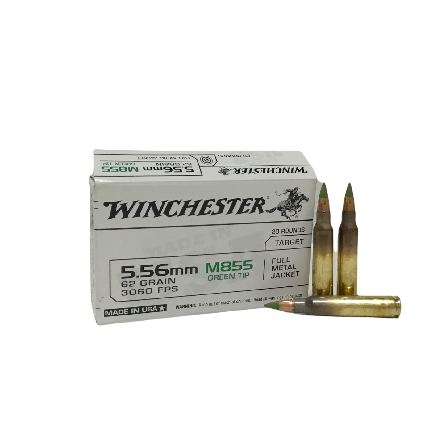 Winchester 5.56 62gr Pointe Verte