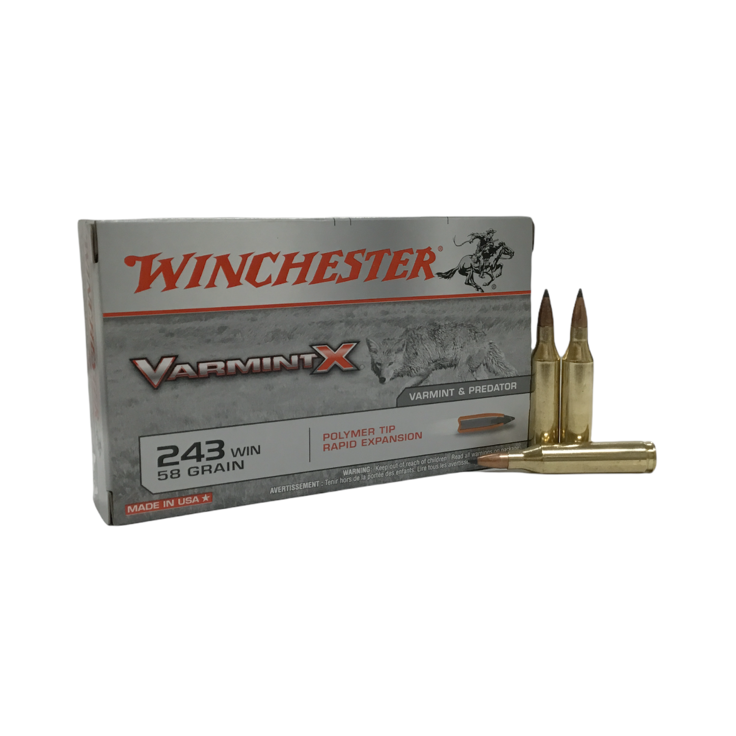 Winchester 243 Win 58gr Varmint-X