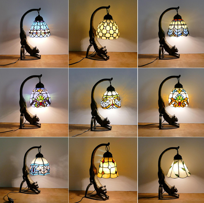 Vintage Style Stained Glass Cat Table Lamp(48% OFF )