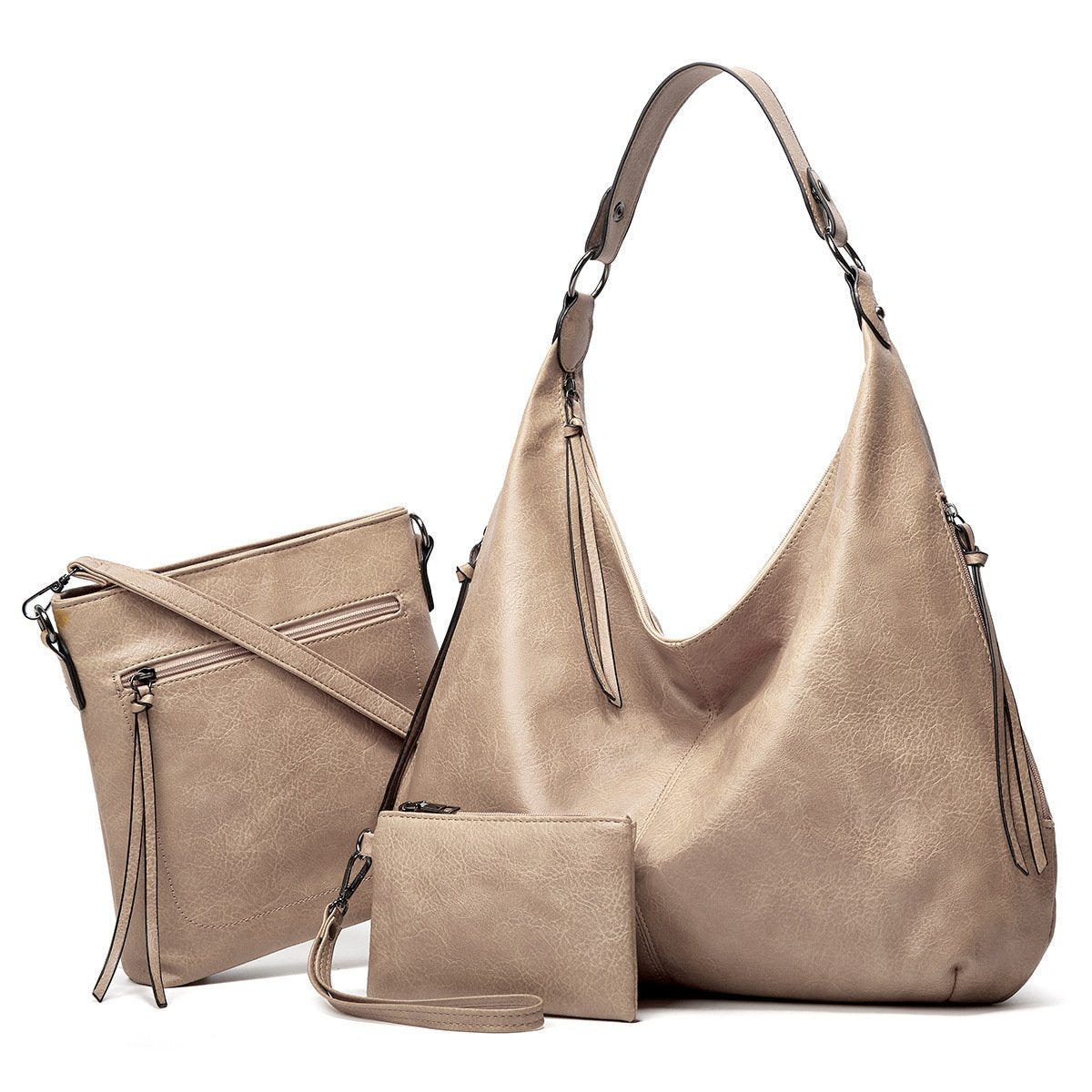 2023 New Women's Three-in-one Leather Bag