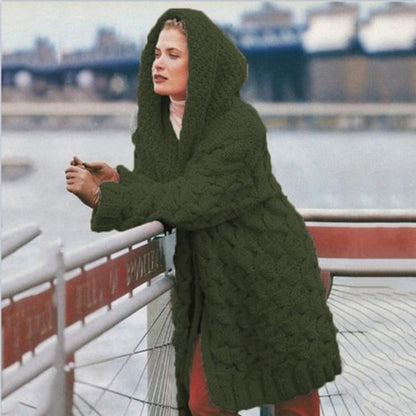 （Warehouse Clearance）Winter keep warm plain sweater cardigan