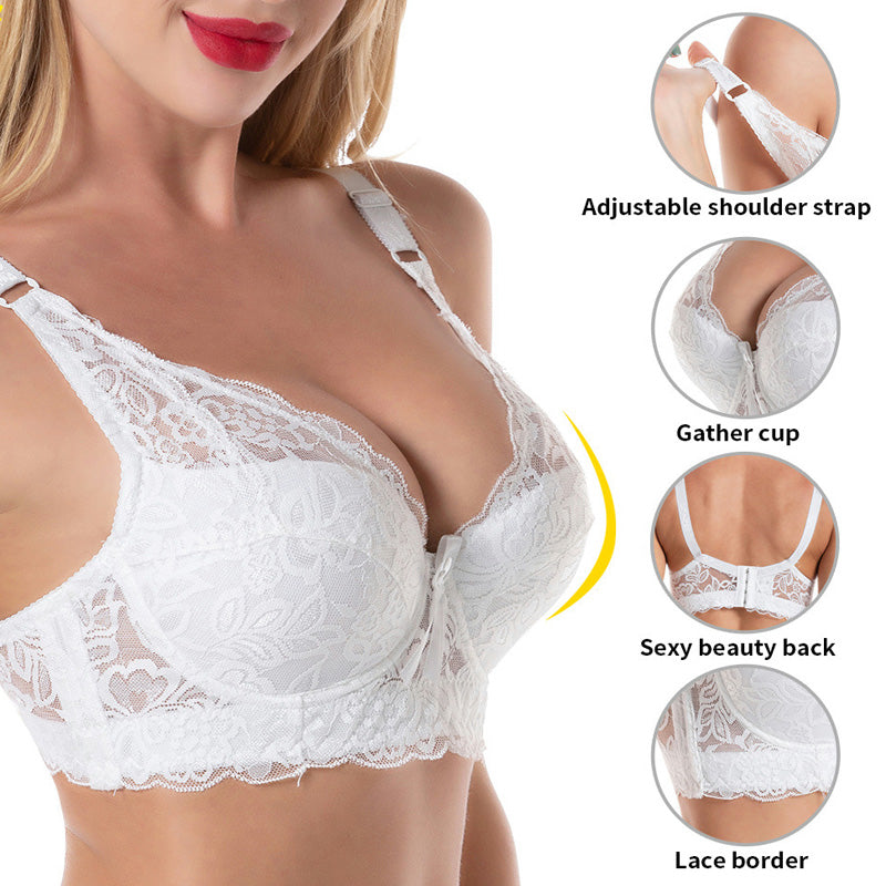 Plus Size Sexy Crop Top Push-up Bras 48D