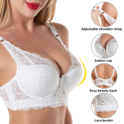 Plus Size Sexy Crop Top Push-up Bras 48D