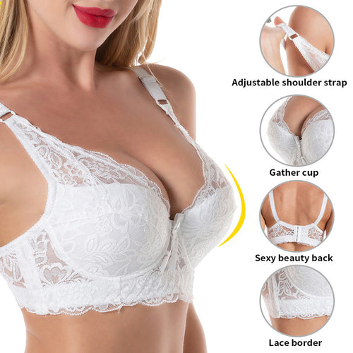 Plus Size Sexy Crop Top Push-up Bras 48D