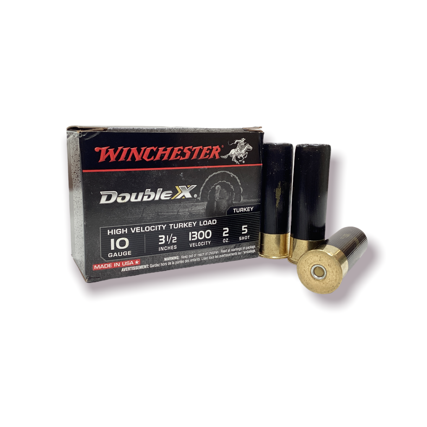 Cartouche Winchester calibre 10 pour la chasse au dindon, haute vélocité