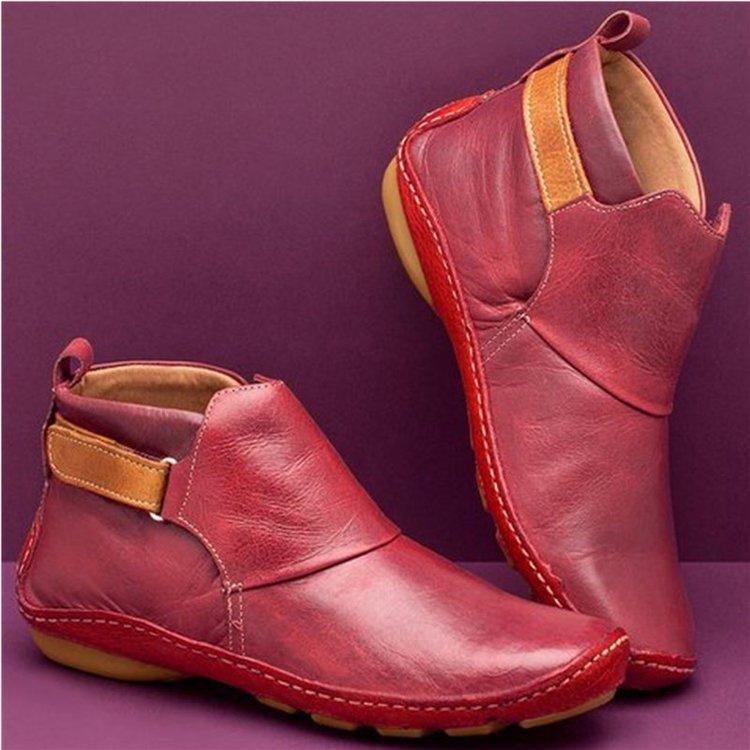 Women Round Toe Rubber Sneakers Boots