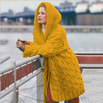 （Warehouse Clearance）Winter keep warm plain sweater cardigan