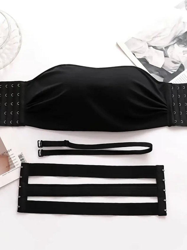 Non Steel Ring Gathered Anti Slip Invisible Bra & Bralette