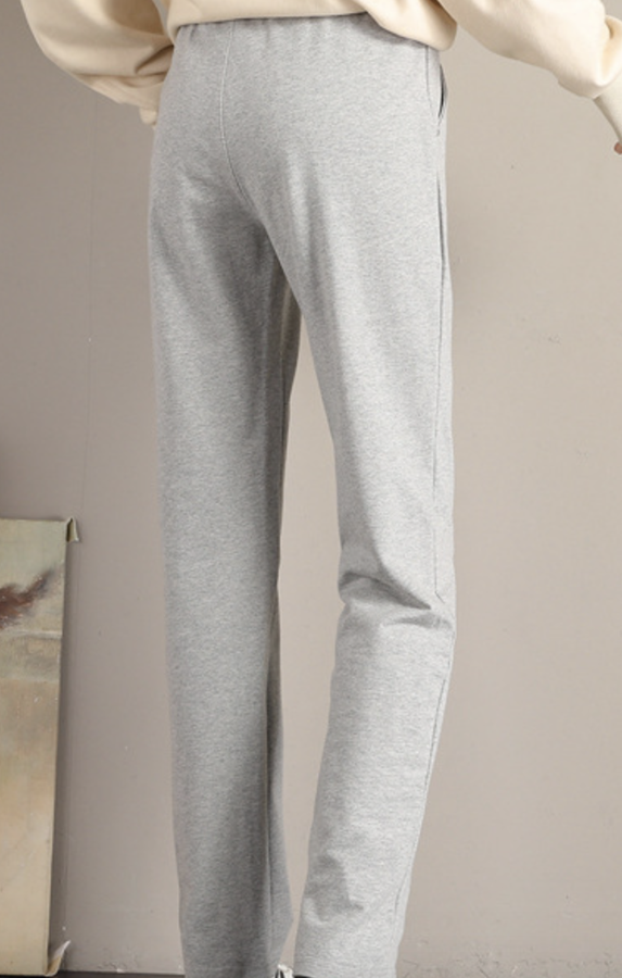 Casual Plain Pockets Lace-Up Sweatpants & Joggers