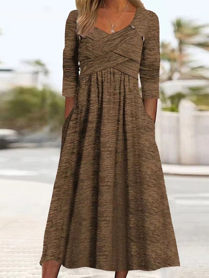 Women'S Casual Waist Dress
