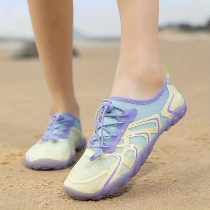 Women's Quick Drying Water Socks, Anti-slip & Anti-cut Creek Shoes, Outdoor Lightweight Soft Sole Sports Shoes For Swimming Surfing Diving Fishing