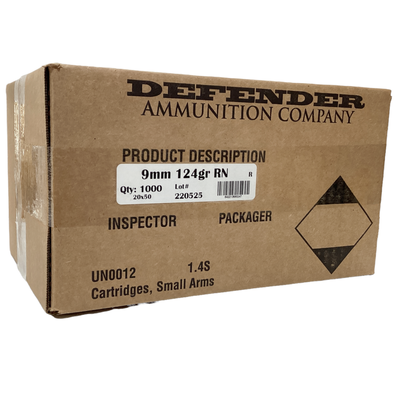 Munitions d'entraînement/de cible de 9 mm
