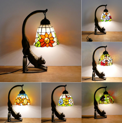 Vintage Style Stained Glass Cat Table Lamp(48% OFF )