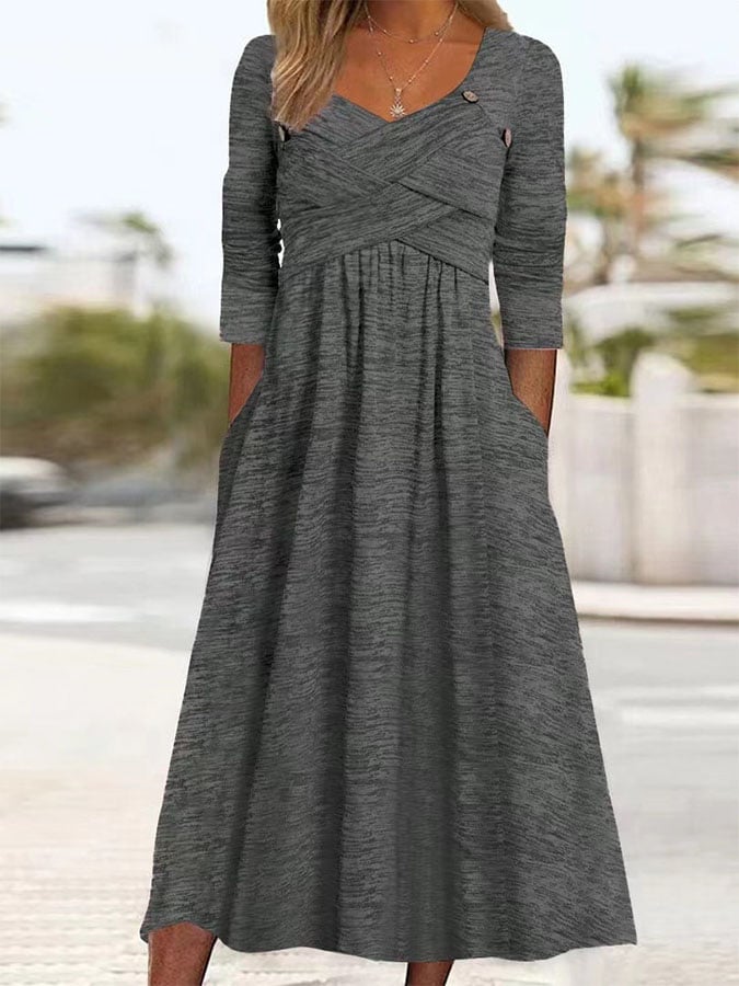 Women'S Casual Waist Dress