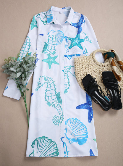 Glamorous Print Long Sleeve Mini Dress