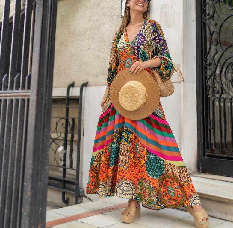 Sing it Louder Printed Maxi Dress