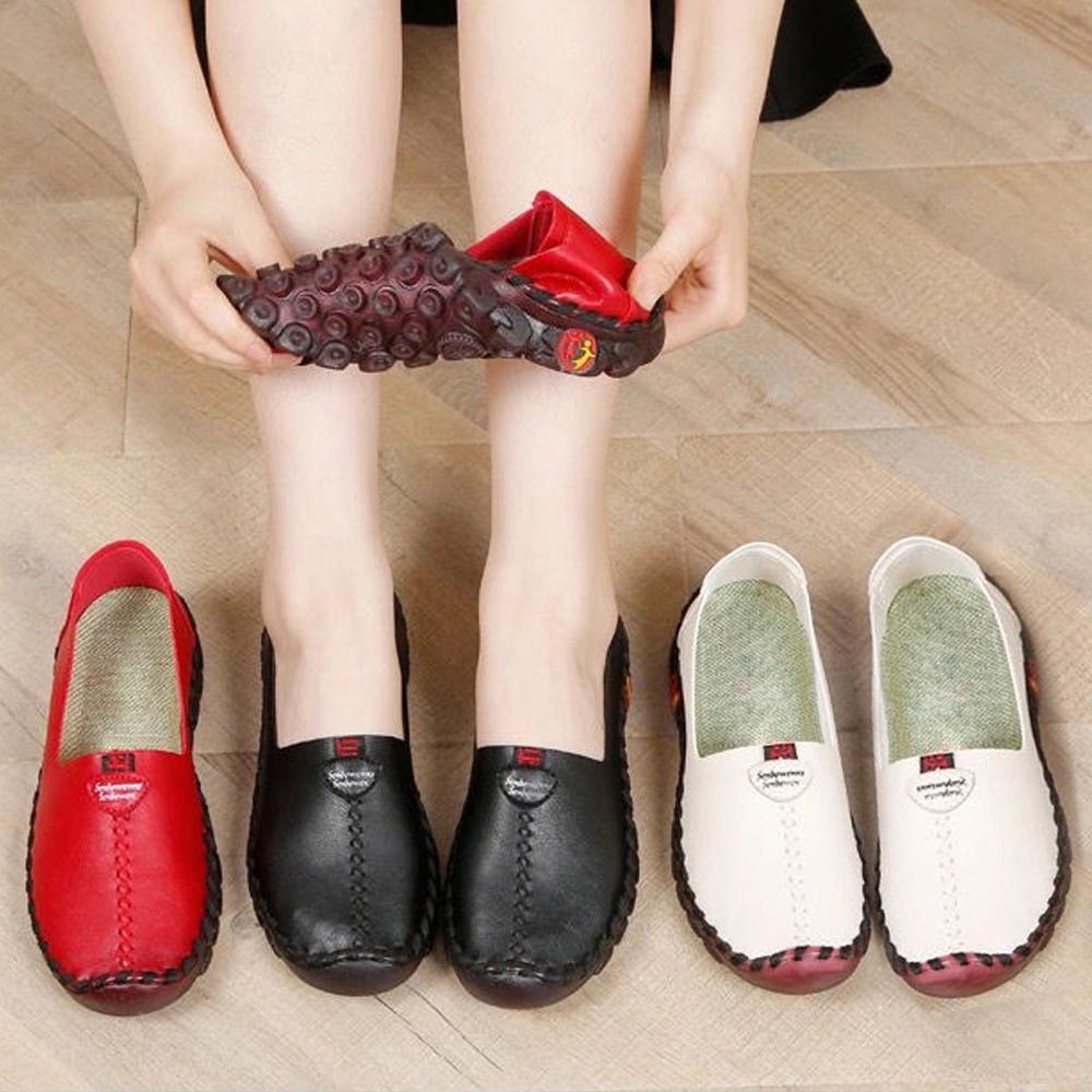 Women's Wide Fit Thick Sole Flats Shoes For Women