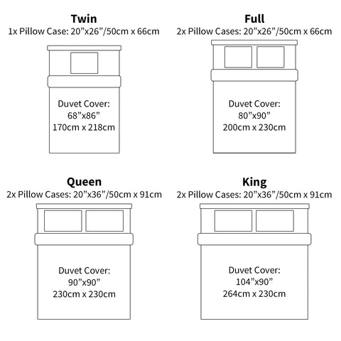 [Sweet Pea]100% Cotton Sheets - Soft & Breathable Sheet Set - 4 Pieces