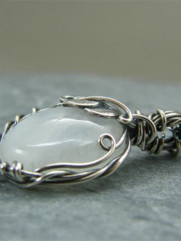 Vintage Wrap Moonstone Necklace
