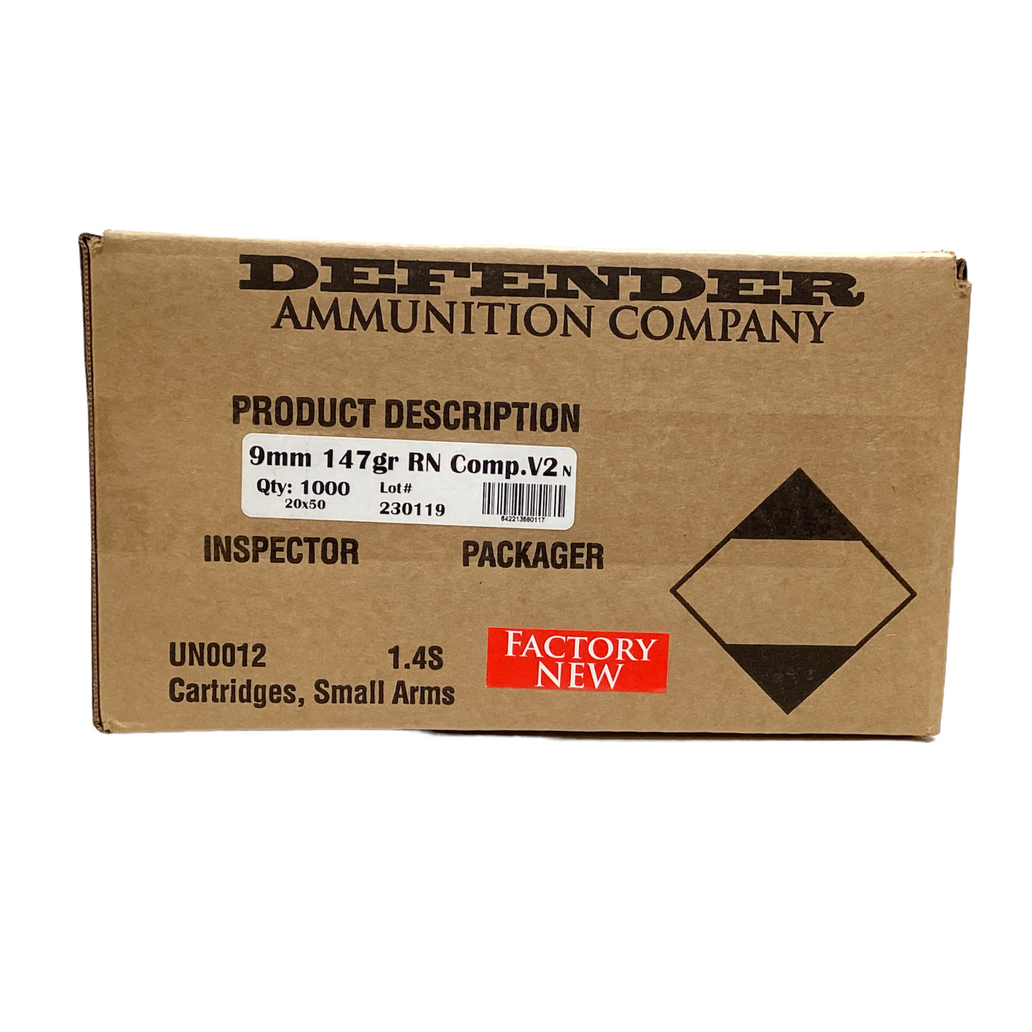 Munitions d'entraînement/de cible de 9 mm
