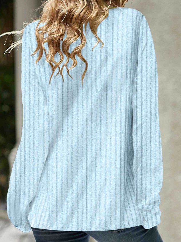 Loose Plaid Casual Sweatshirt