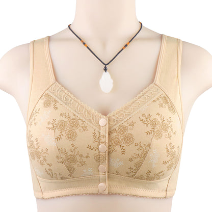 🔥Buy 1 Get 3(3packs)🔥 Mama Cotton Front Closure Bra-FREE SHIPPING