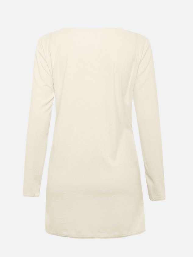 Women Fluffy Zipper Long Sleeve Casual Plus Size Sweater Dress