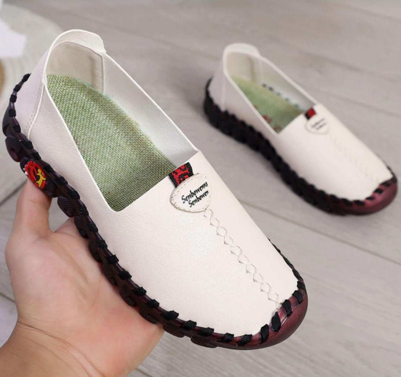 Women's Wide Fit Thick Sole Flats Shoes For Women