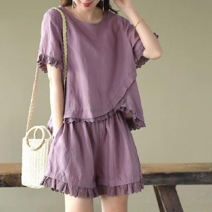 Casual Irregular Lace Suit