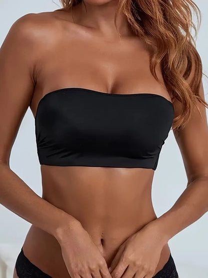 Non Steel Ring Gathered Anti Slip Invisible Bra & Bralette