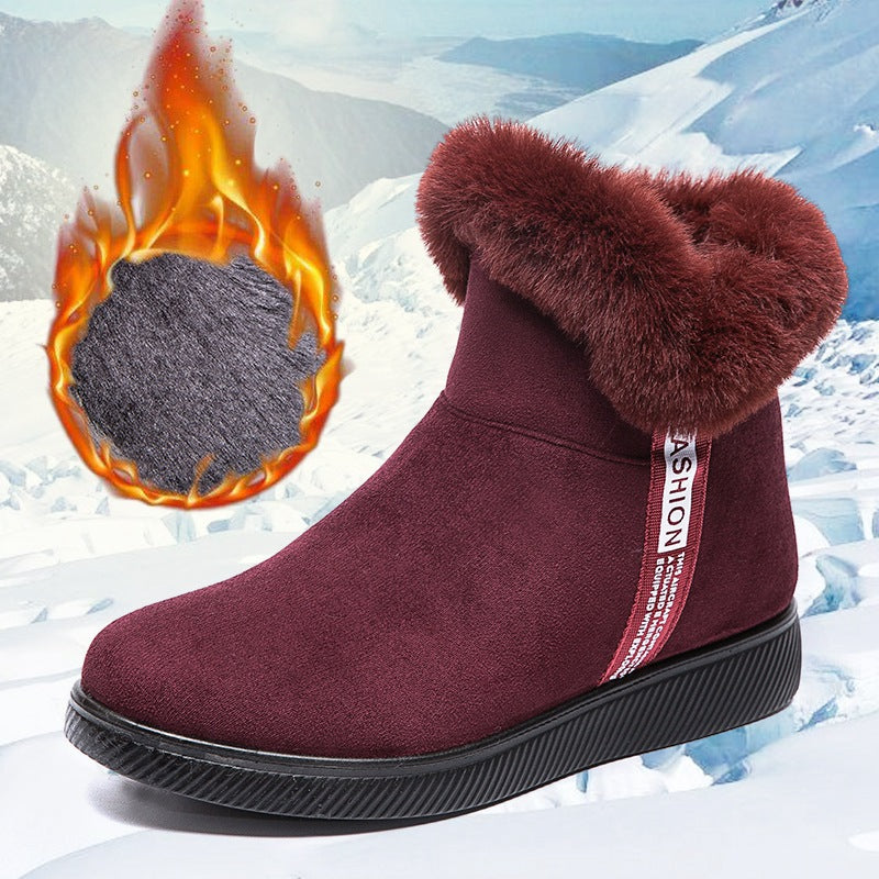Fleece Warm Non Slip Cloth Short Snow Boots