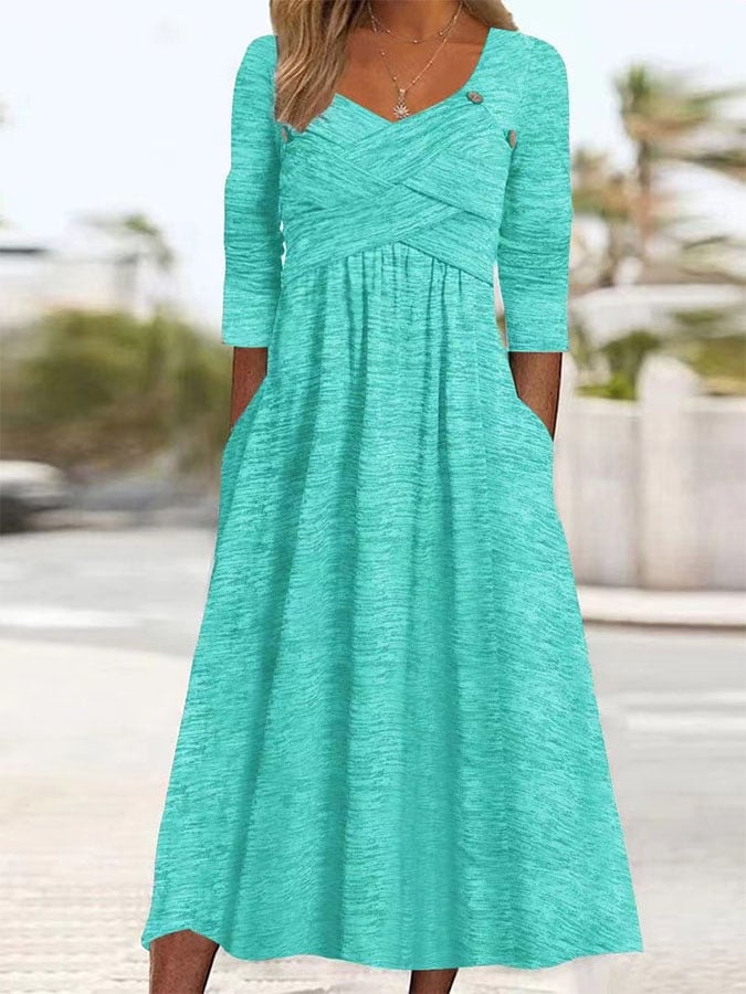 Women'S Casual Waist Dress