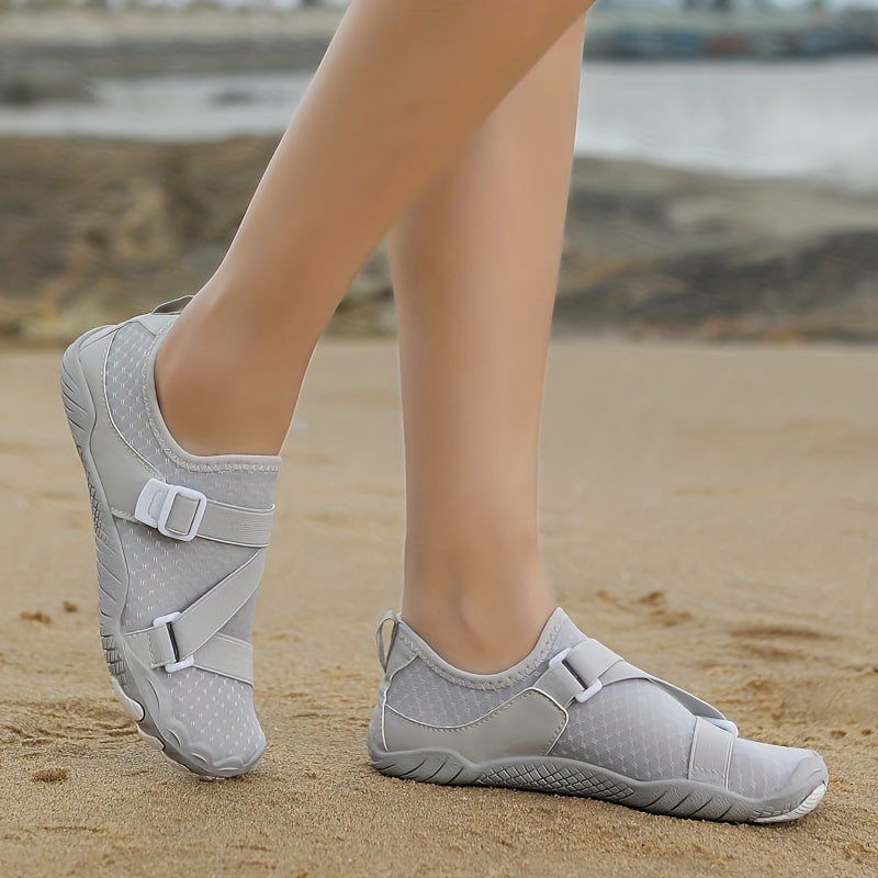 Women's Slip On Water Shoes, Buckle Decor Lightweight Creek Shoes, Outdoor Fashion Sports Shoes For Swimming Fishing Diving
