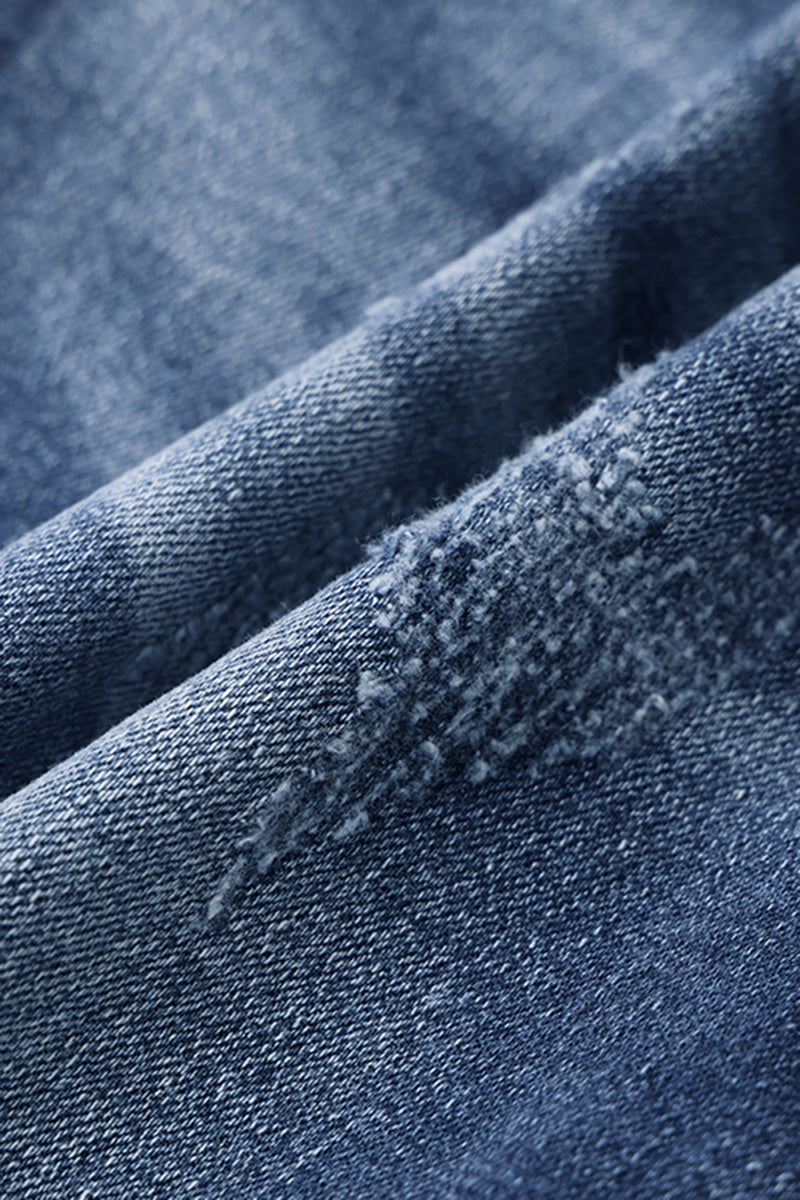 Distressed Low Rise Skinny Jeans