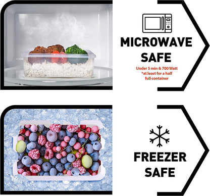 50-piece BPA-Free Food storage Containers Set with Lids