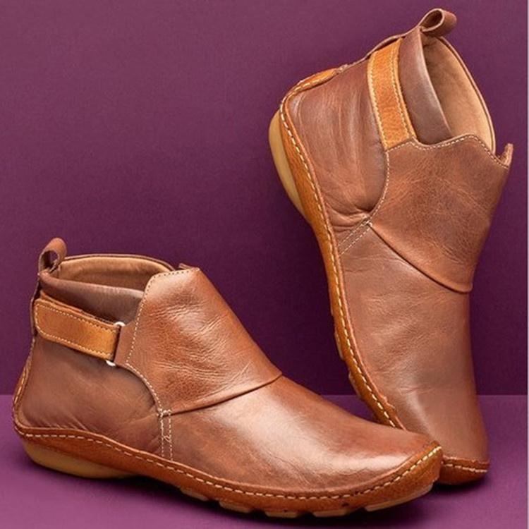 Women Round Toe Rubber Sneakers Boots