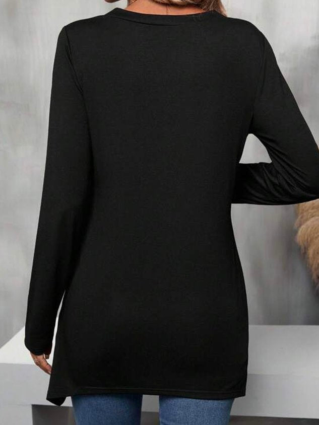 Crew Neck Plain Casual T-Shirt