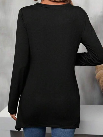 Crew Neck Plain Casual T-Shirt