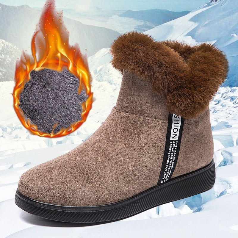 Fleece Warm Non Slip Cloth Short Snow Boots