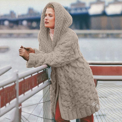 （Warehouse Clearance）Winter keep warm plain sweater cardigan