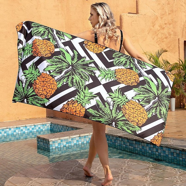 Microfiber Sand Free Beach Towel Quick Dry Super Absorbent Large Towels Blanket for Travel Pool Swimming Bath Camping Yoga Girls Women Men Adults